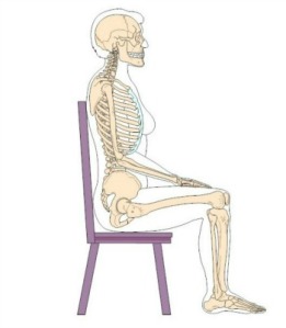 The best chair for sitting is a straight-backed wooden variety